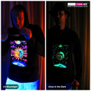 "Magic Sunmoon" UV-Blacklight & Glow-In-The-Dark Mens Hoodie